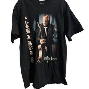 George Jones T-shirt  I live to tell it‎ all sz XL